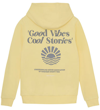 Indisch Blue Jeans Kapuzenpullover - Limonade m. Print