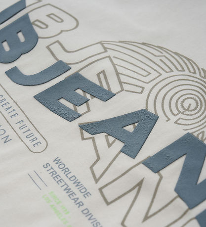 Indianer Blue Jeans T-Shirt - Weiß m. Print