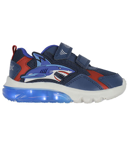 Geox Blinkschuhe - J Ciberdron - Navy/Rot