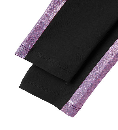 Name It Leggings - NkfVivian - Svart/Corsage