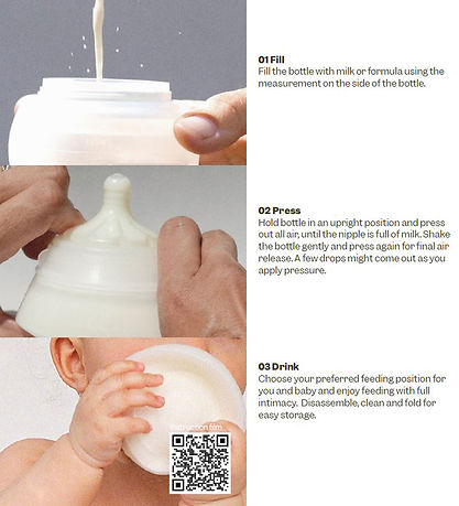 Caramma Nappflaskor - Silikon - Support Startar - 150/300 ml