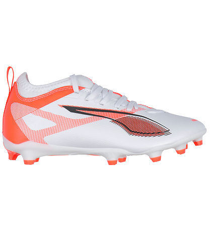Puma Fußballschuhe - Ultra 5 Match FG/AG Jr - Weiß/Schwarz/Leuch