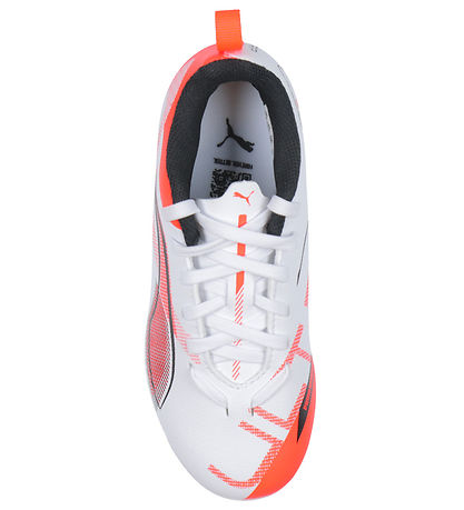 Puma Fußballschuhe - Ultra 5 Play V FG/AG Jr - Weiß/Schwarz/Glow