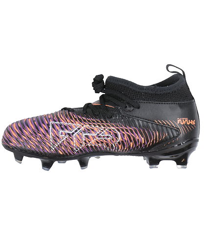 Puma Fótboltaskór - Framtíð 8 leikir FG/AG Jr - Svart/Hvítur/Gló