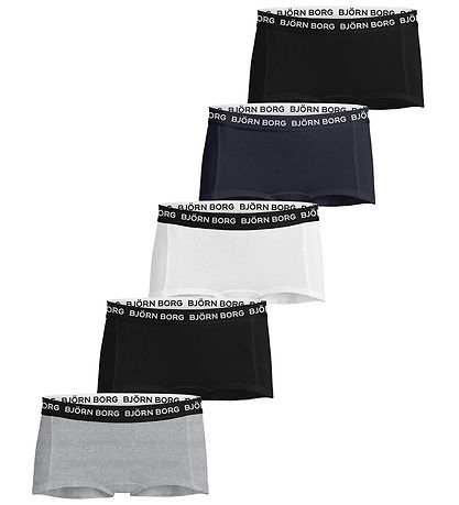 Björn Borg Hipsters - 5-pack - Grijs/Wit/Zwart/Blauw