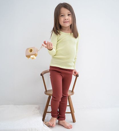 Minimalisma Leggings - Bieber - Silki/Bómull - Hibiscus