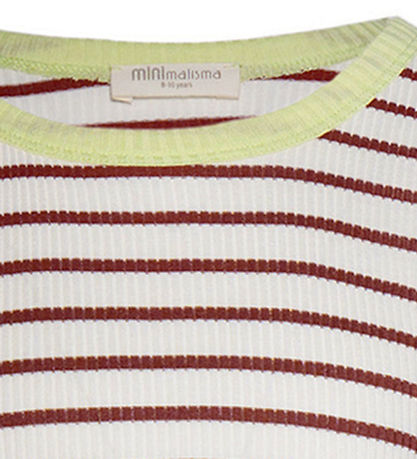 Minimalisma Bluse - Rib - Seide/Baumwolle - Bardot - Hibiskusstr