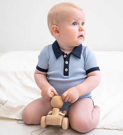 Minimalisma Romper k/æ - Rib - Zijde/Katoen - Bolo - Helder wate
