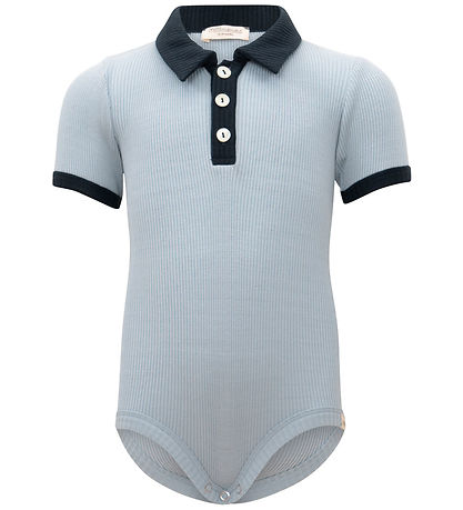 Minimalisma Romper k/æ - Rib - Zijde/Katoen - Bolo - Helder wate