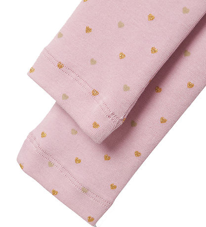 Name It Leggings - NmfSophie - Corsage w. Hearts