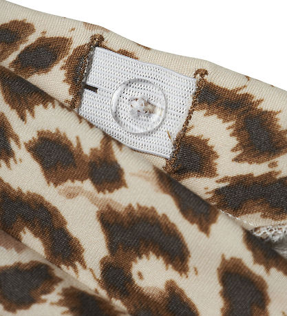 Name It Trousers - NmfNuni - Turtledove w. Leopard Print