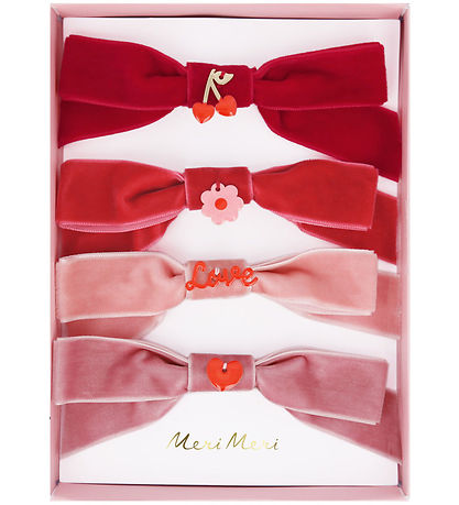 Meri Meri Hiusklipsit - 4 kpl - Veluuri - Jouset - 11,5 cm - Kli