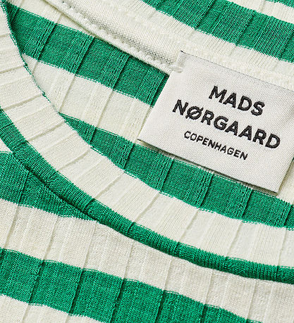 Mads Nørgaard Bluse - Rib - Classic+ Stripe Talika - Vanilla Ice