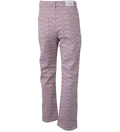 Hound Byxor - Wave Tryckt Denim - Lavender