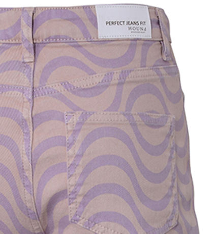 Hound Byxor - Wave Tryckt Denim - Lavender