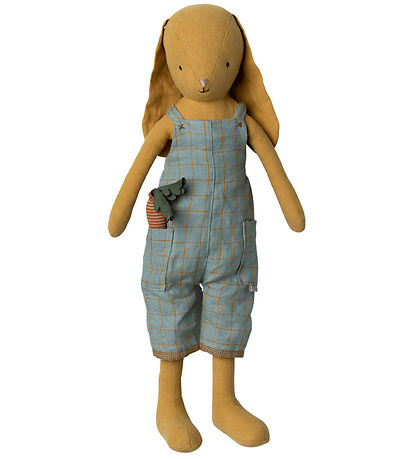 Maileg Rabbit - Overalls - Dusty Yellow - Size 3