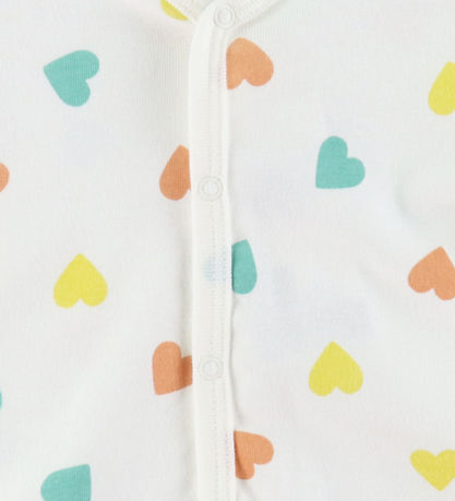 Petit Bateau Pyjamapak - Marshmallow m. Harten