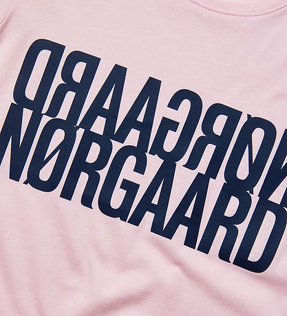Mads Nørgaard Stuttermabolur - Tuvina - Parfait Pink