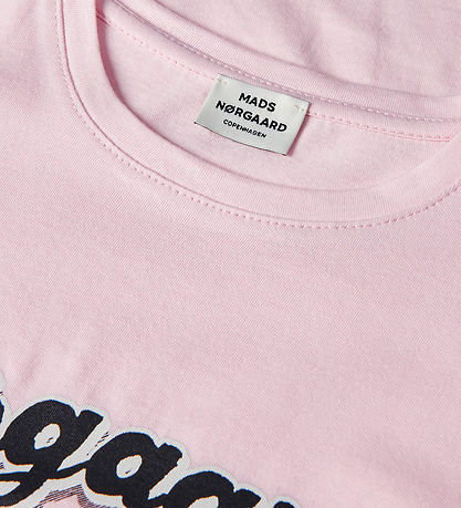 Mads Nørgaard Stuttermabolur - Tuvina - Parfait Pink