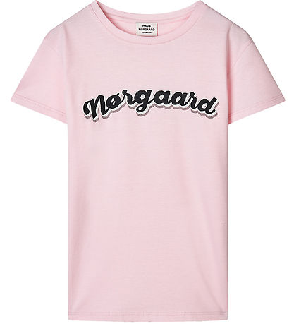 Mads Nørgaard Stuttermabolur - Tuvina - Parfait Pink