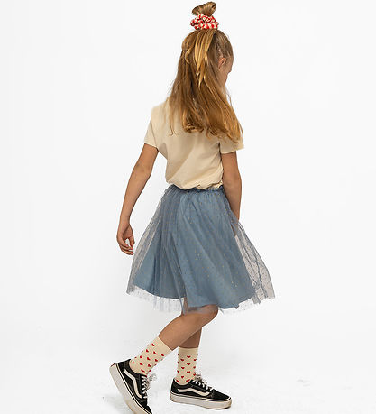 The New Skirt - Tulle - TnNarice - Ashley Blue/Gold w. Gold dot