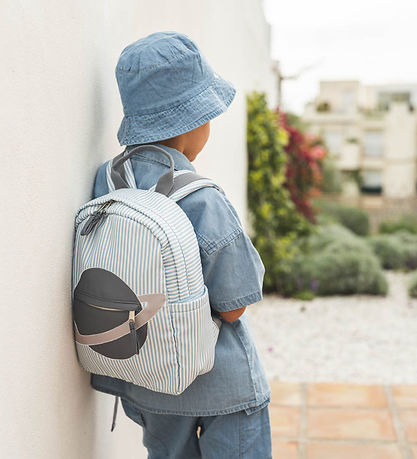 That's Mine Backpack - Tripp - Blue/White Striped w. Space
