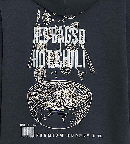 Grunt Kapuzenpullover - GrMarlo - Navy m. Print