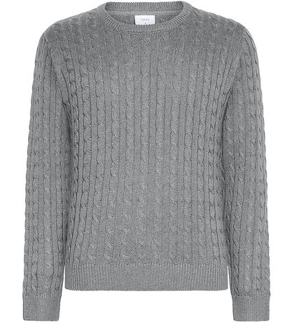 Grunt Blouse - Knitted - GrTue - Grey Melange