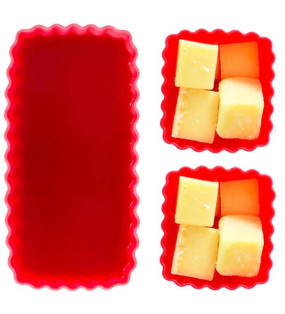 MontiiCo Silicone Molds - Bento Cups Mixed - 3 pcs - Watermelon