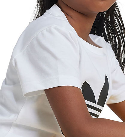 adidas Originals Stuttermabolur - Trefoil - White