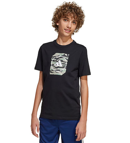 adidas Performance Stuttermabolur - B Camo - Black