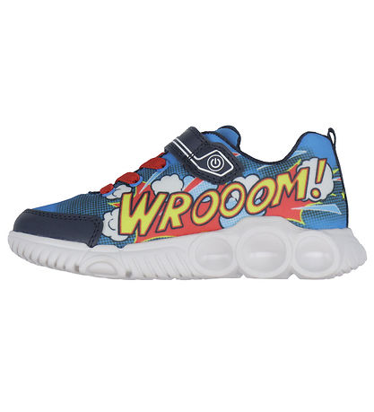 Geox Blinkschuhe - J Wroom - Royal/Rot
