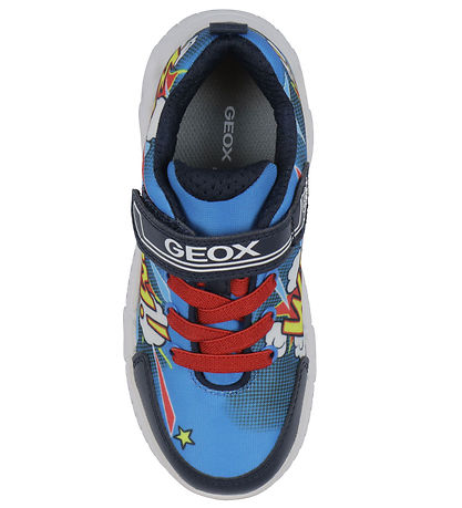 Geox Blinkschuhe - J Wroom - Royal/Rot