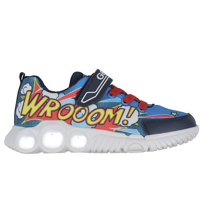 Geox Blinkschuhe - J Wroom - Royal/Rot