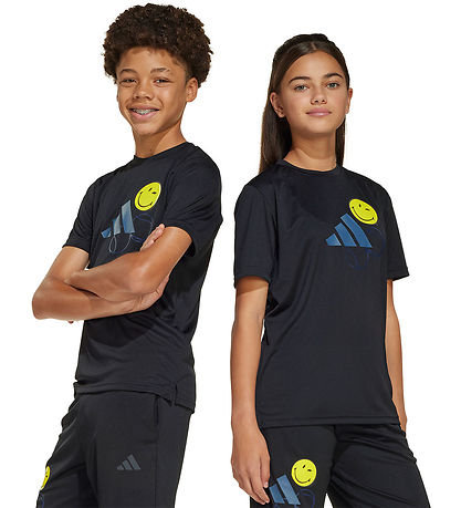 adidas Performance Stuttermabolur - B Smi - Black/Prloin/Byellow