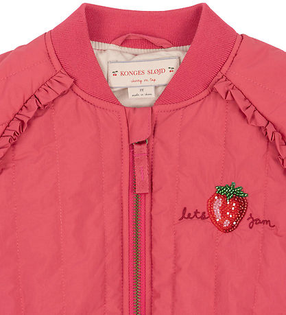 Konges Sløjd Thermo Jacket - Juno Sparkle Bombs - Raspberry Wine