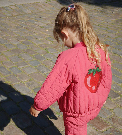 Konges Sløjd Thermo Jacket - Juno Sparkle Bombs - Raspberry Wine