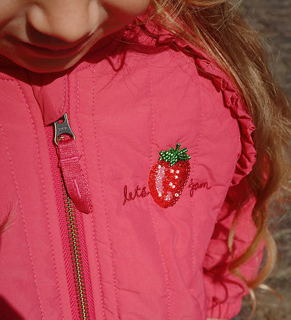 Konges Sløjd Thermo Jacket - Juno Sparkle Bombs - Raspberry Wine