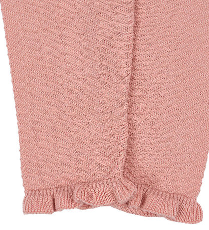 Konges Sløjd Byxor - Stickad - Cypress - Mellow Rose