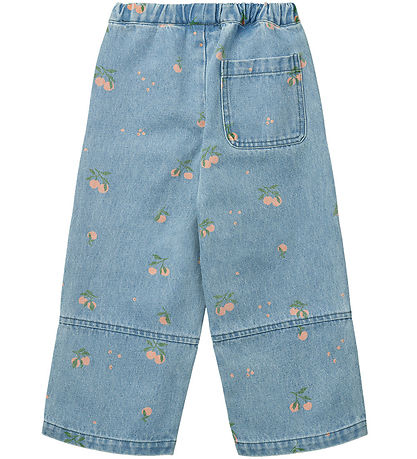 Liewood Jeans - Cesar - Ljósblár M. Ferskjur