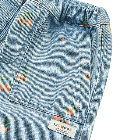 Liewood Jeans - Cesar - Ljósblár M. Ferskjur