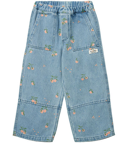 Liewood Jeans - Cesar - Ljósblár M. Ferskjur