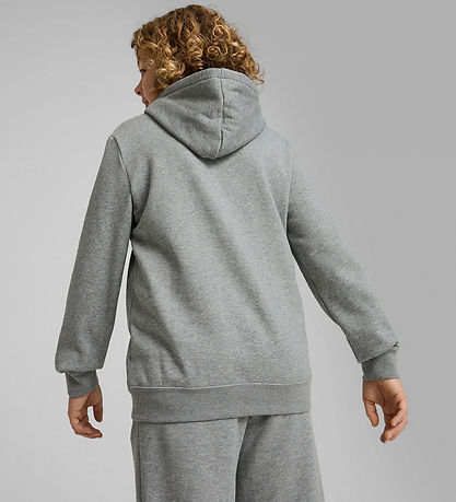 Puma Kapuzenpullover - Grau Meliert m. Schwarz