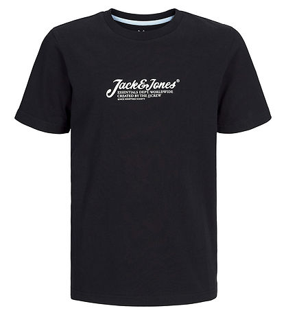 Jack & Jones Stuttermabolur - JJBeau - Black