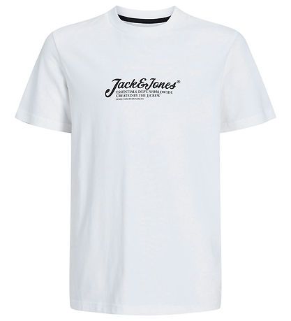 Jack & Jones Stuttermabolur - JJBeau - White