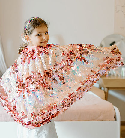 Great Pretenders Búningur - The 5th Avenue Bleikt Sequin Cape