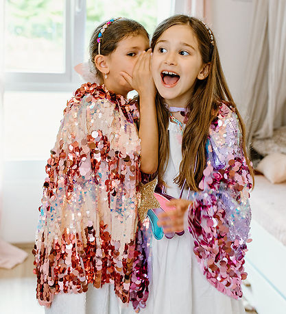 Great Pretenders Búningur - The 5th Avenue Bleikt Sequin Cape
