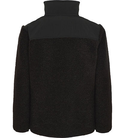Didriksons Fleece Jacket - Teddy - Exa Half Zip - Black