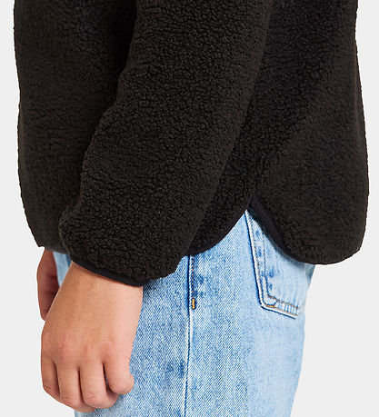 Didriksons Fleece Jacket - Teddy - Exa Half Zip - Black