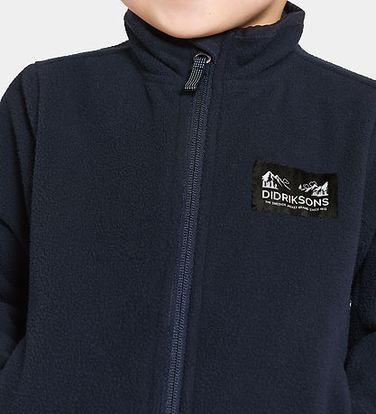 Didriksons Fleece Jacket - Nutmeg - Dark Night Blue